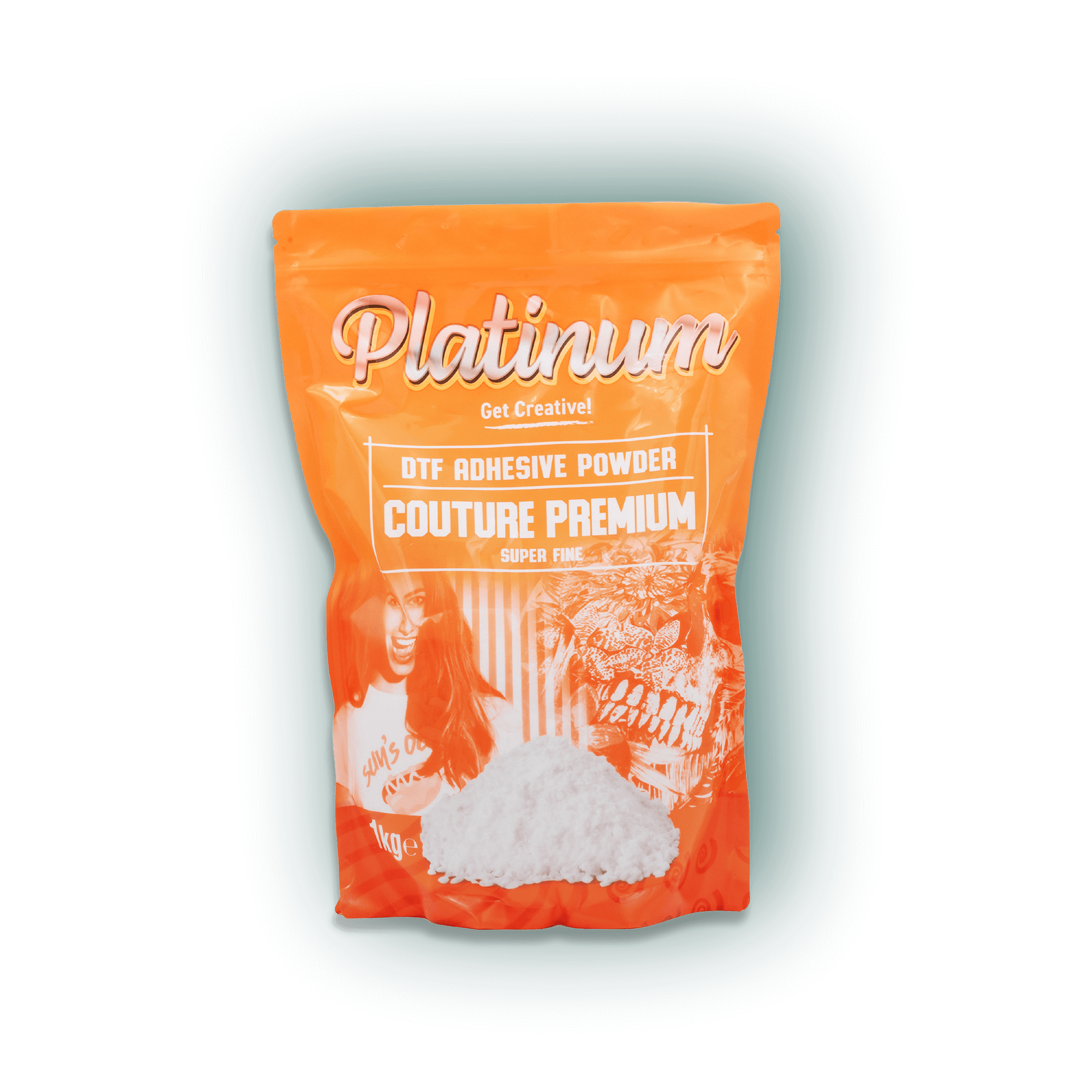 MPS Premium White Super Fine DTF Powder 1kg adhesive bag